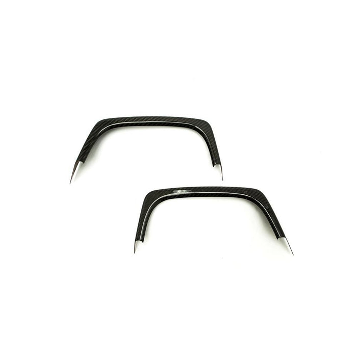 OLM Carbon Fiber Rear Bumper Exhaust Finishers - 2015 WRX 2015 STI