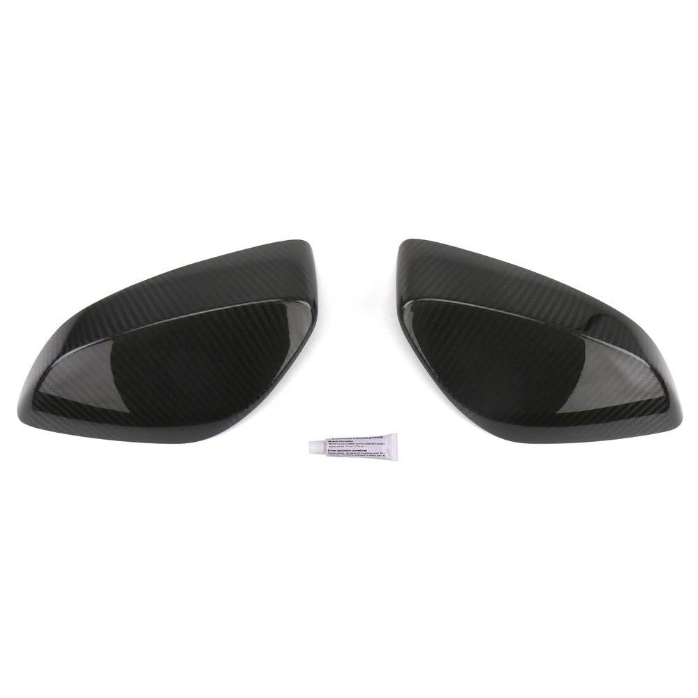 OLM Dry Carbon Fiber Mirror Covers with Gloss Clearcoat (pair)