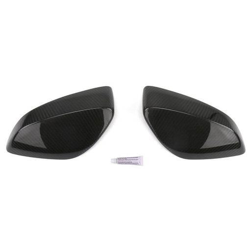 OLM Dry Carbon Fiber Mirror Covers with Gloss Clearcoat (pair)