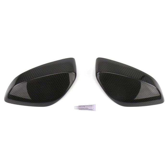 OLM Dry Carbon Fiber Mirror Covers with Gloss Clearcoat (pair)