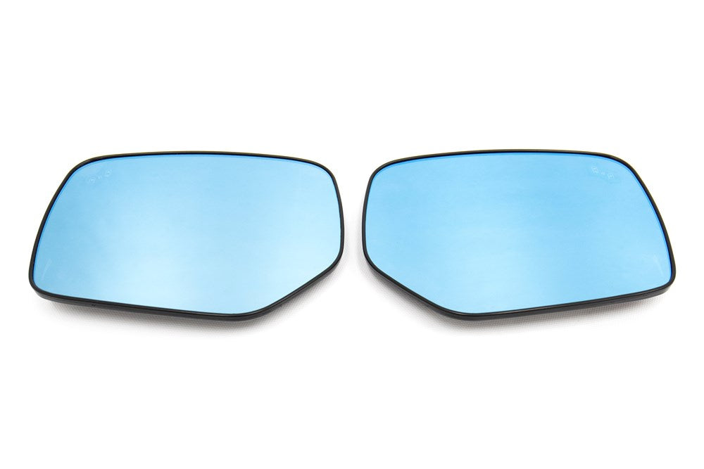 OLM Wide Angle Convex Mirrors with Turn Signals Blind Spot Detection LED Defrosters (Blue) - 15