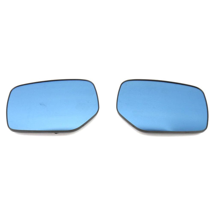 OLM Wide Angle Convex Mirrors with Turn Signals and Defrosters (Blue) - 15 WRX STI