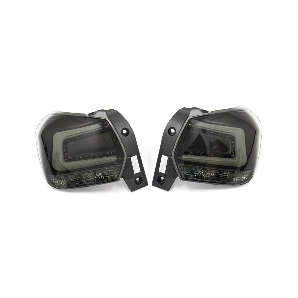 OLM USDM CS Style LED Tail Lights - 2013 Crosstrek-Dark Smoke Lens with Gold Reflector