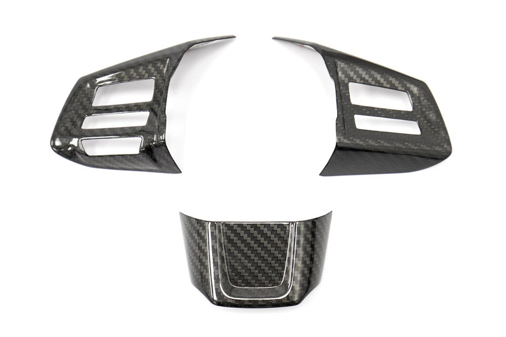 OLM Carbon Fiber Steering Wheel Covers - 2015 WRX 2015 STI (MT)