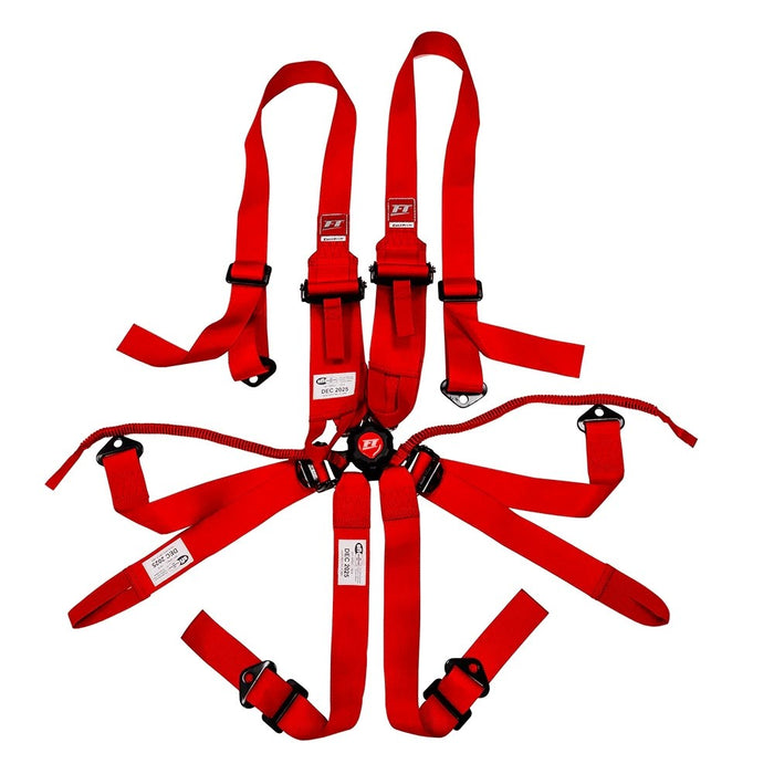 FuelTech Pro 6 Point Canlock Drag Racing Harness SFI 2"