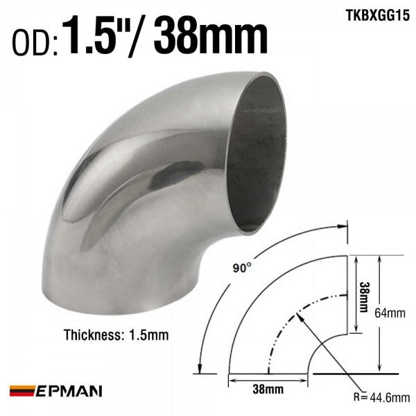 Epman - Stainless Steel Long Radius 90 Degree Elbow