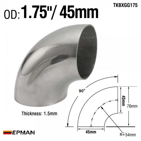 Epman - Stainless Steel Long Radius 90 Degree Elbow