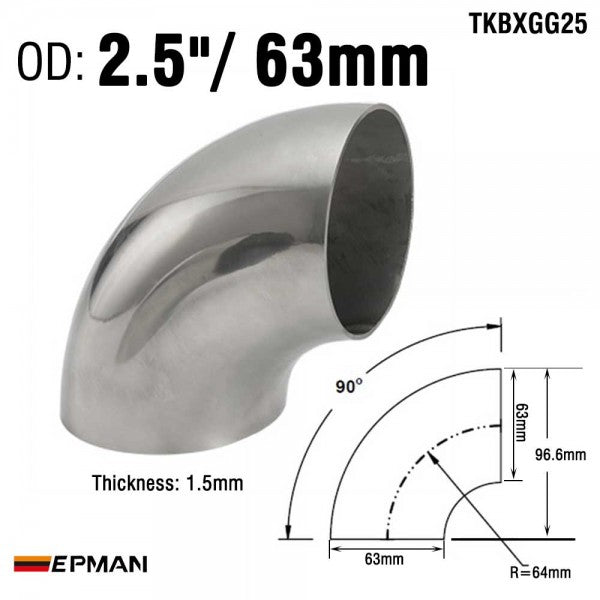 Epman - Stainless Steel Long Radius 90 Degree Elbow