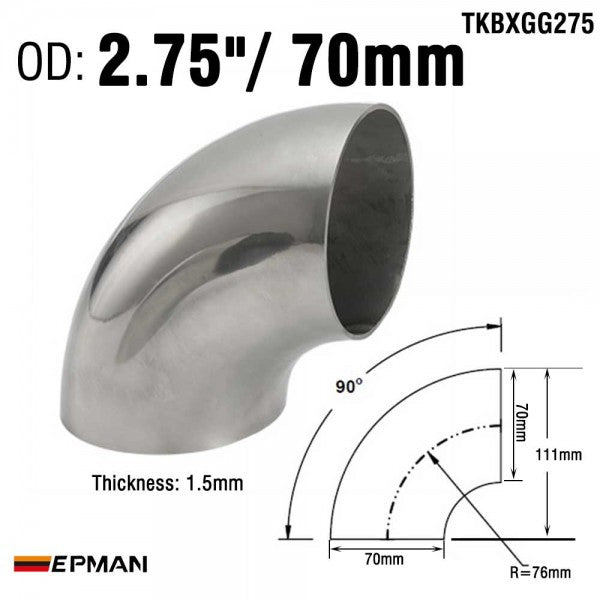 Epman - Stainless Steel Long Radius 90 Degree Elbow