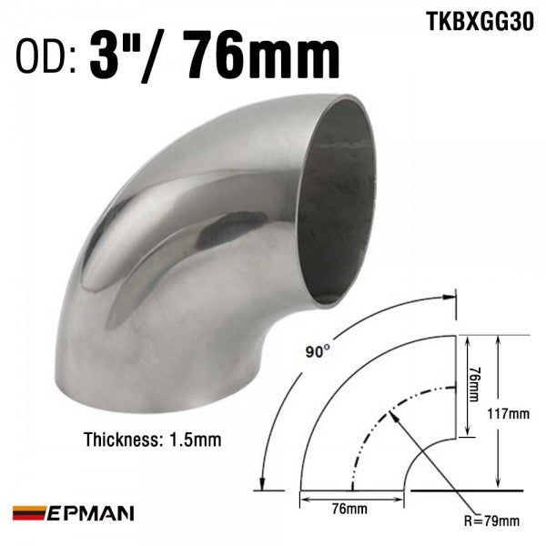 Epman - Stainless Steel Long Radius 90 Degree Elbow