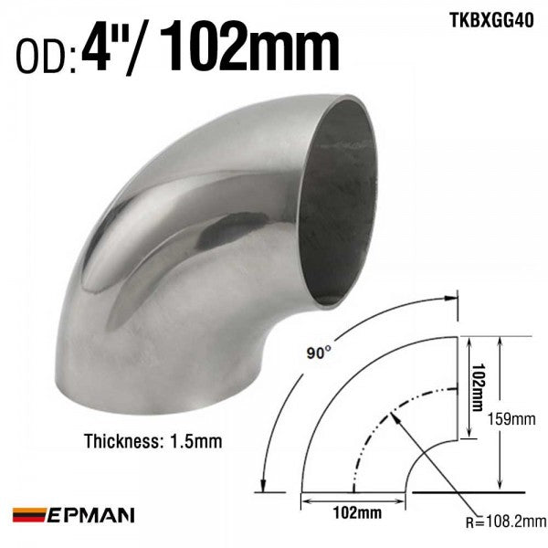 Epman - Stainless Steel Long Radius 90 Degree Elbow