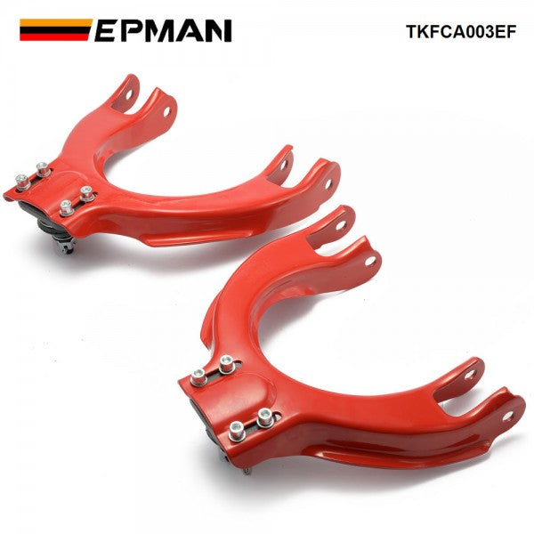 EPMAN Adjustable Front Upper Camber Kit Ball Joint Control Arm Compatible For Honda Civic CRX EF DA 88-91 - 2 pieces