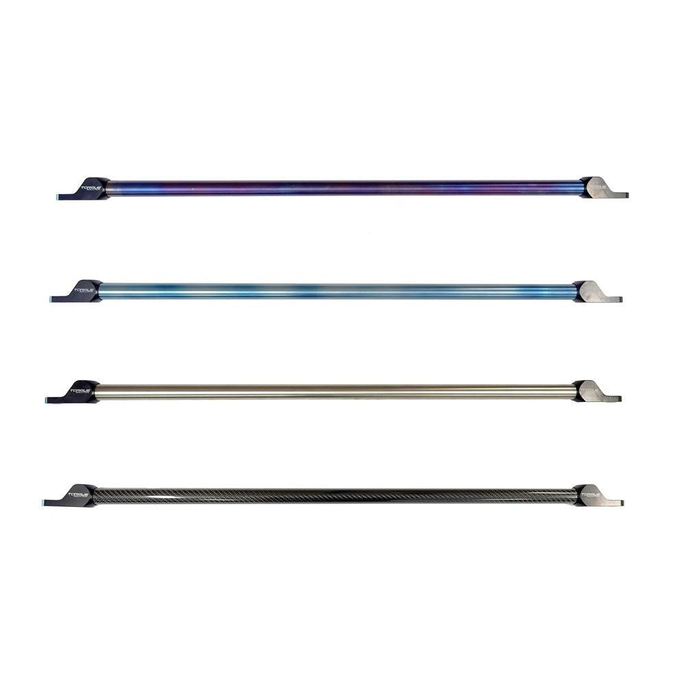 Torque Solution Rear Shock Tower Brace: GR Corolla 23+ - Titanium Burnt Purple / Blue