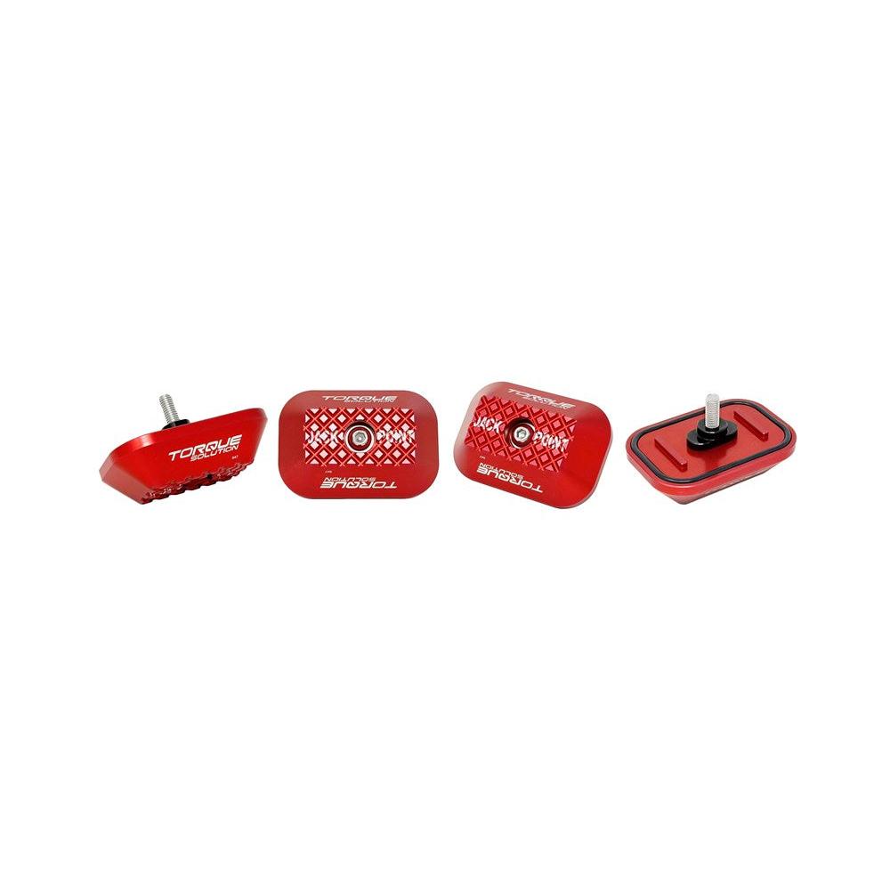 Torque Solution Replacement Billet Jack Pad (Red): GR Supra / BMW / Mini