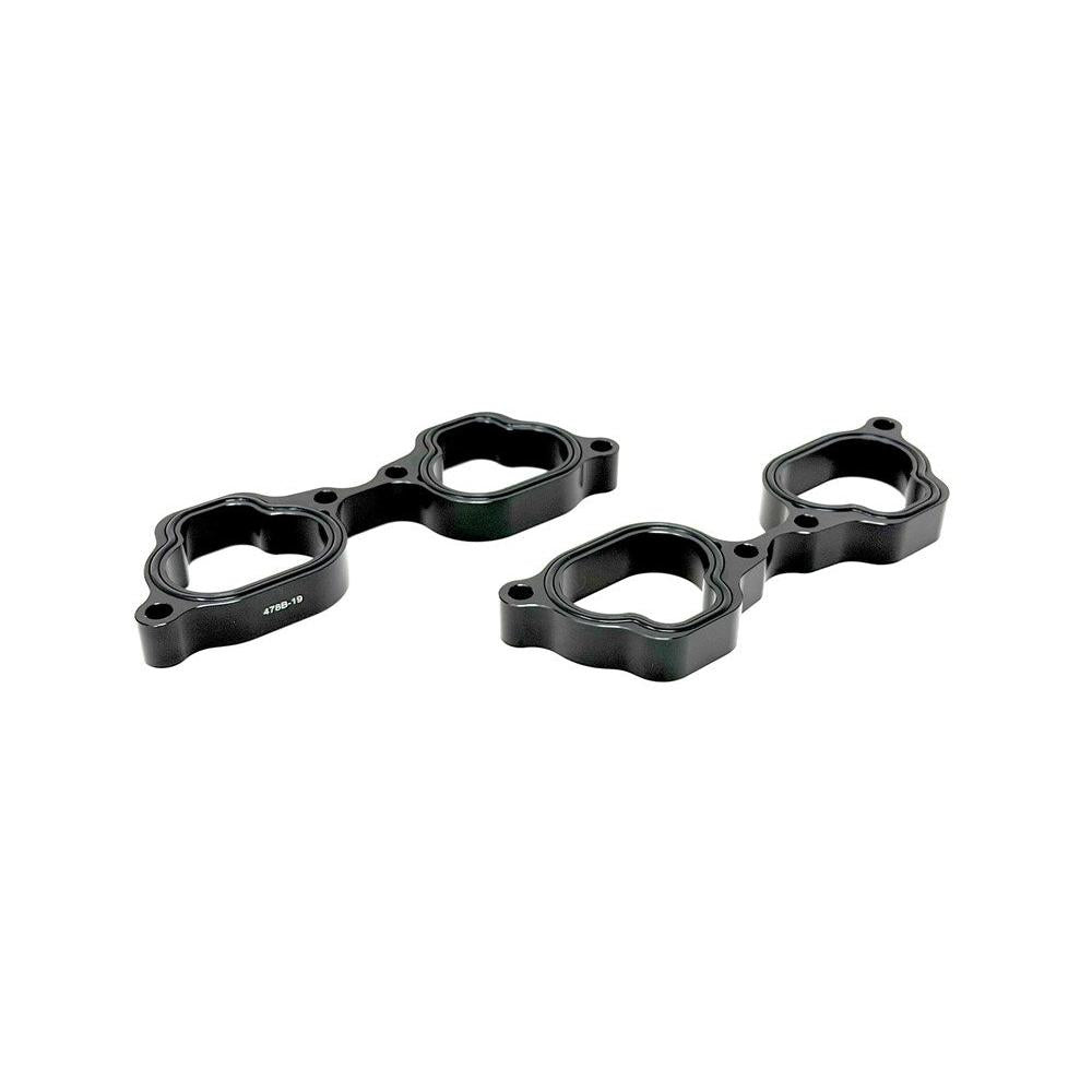 Torque Solution 19mm Billet Intake Manifold Spacer (Black): Subaru EJ Engines w/ NA/JDM IM