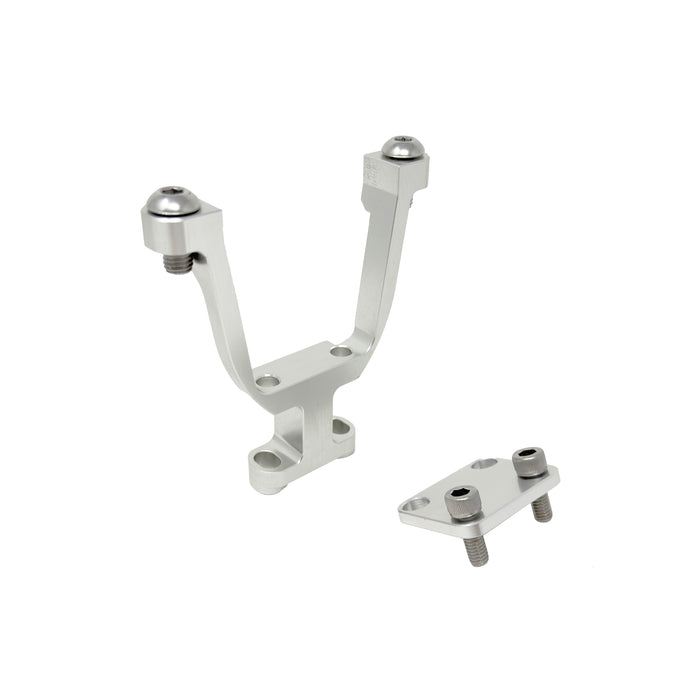 Torque Solution Coolant Expansion Tank Pedestal  Subaru WRX 02-07 / STI 04-22 / Forester XT 04-08  - Silver and Black