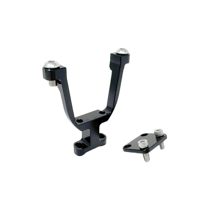 Torque Solution Coolant Expansion Tank Pedestal  Subaru WRX 02-07 / STI 04-22 / Forester XT 04-08  - Silver and Black