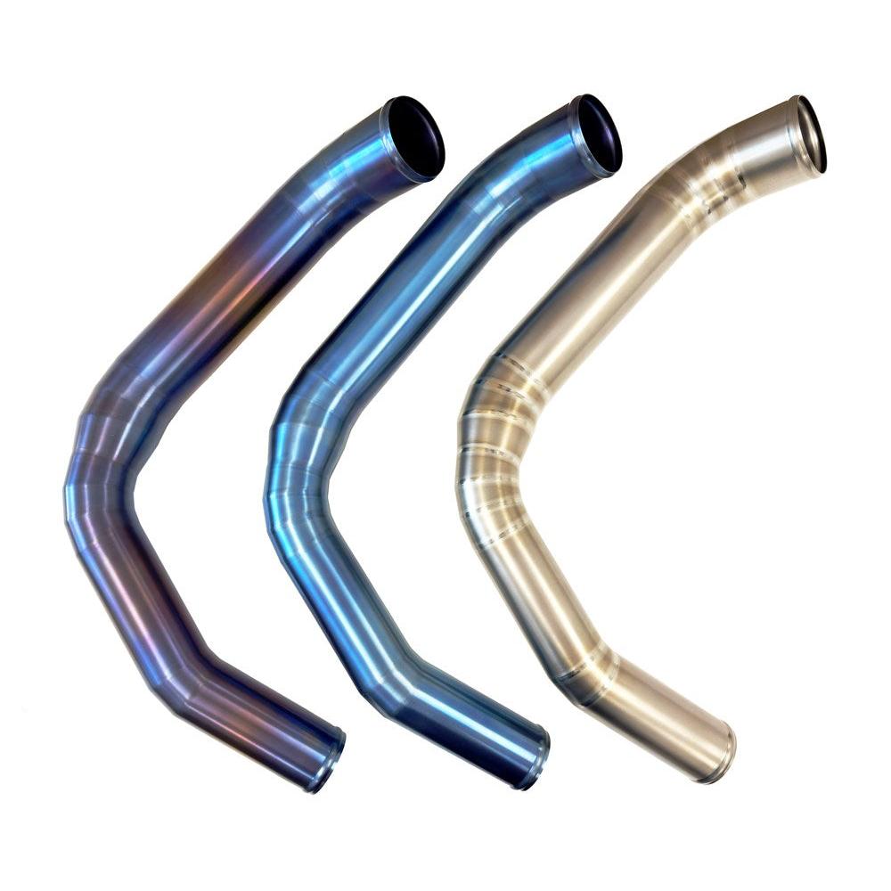 Torque Solution Subaru WRX 2015-21 (FA20DIT) Titanium Top Mount Charge Pipe - Titanium Brushed Raw, Burnt Purple/Blue, Blue
