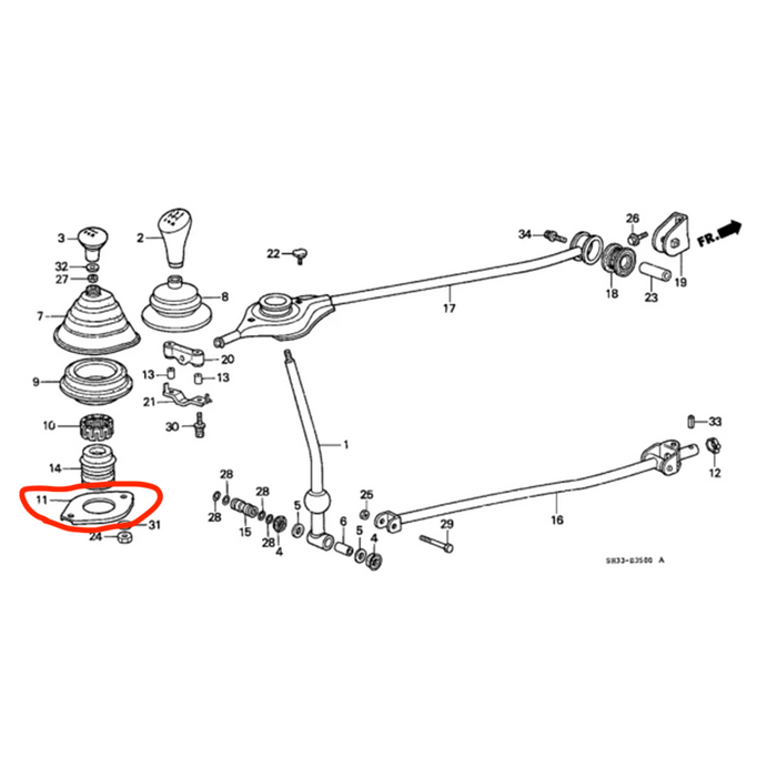 Honda Genuine - Shift ball Holder B and D Series