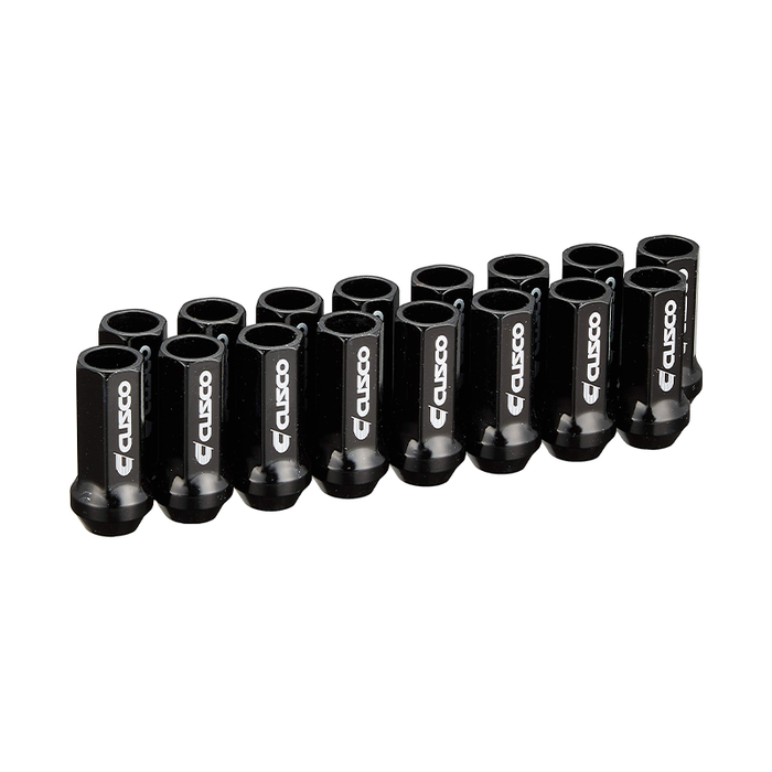 Cusco Racing Wheel Lug Nut Set M12 x 1.25 - Black (16pcs)
