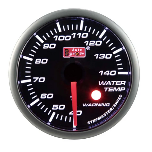 Autogauge 60mm Smoked Stepper Gauge - Water Temperature