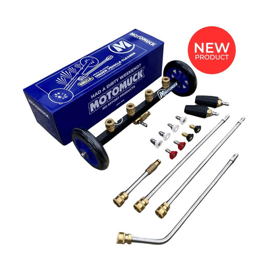 Motomuck MEGA Under Vehicle Cleaner + Pressure Wash Road Cleaner.- Inc. Adapter