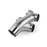 APR Cast T304 Stainless Steel Double Y-Splitter - 76mm to Quad 63.5mm (3in to Quad 2.5in)