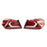 OLM Evolution Tail Lights (Clear Lens Red Base White Bar) - 15 WRX STI