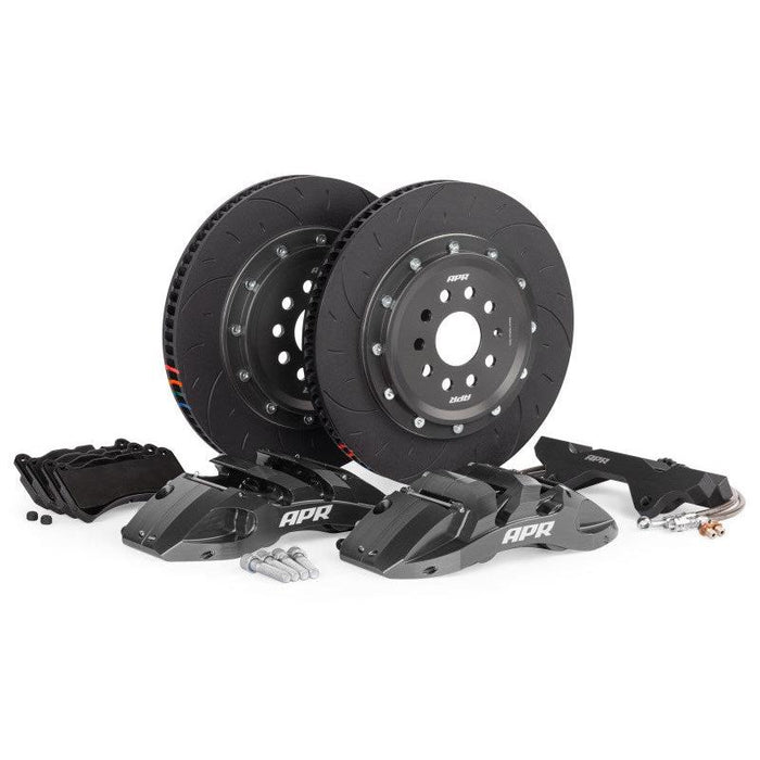 APR 15-20 & 22-24 Audi A3 Quattro 370x34mm 6-Piston Big Brake Kit (MQB/MQBEVO 312mm) - Front - Grey