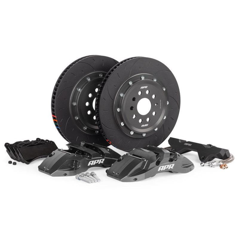APR 15-20 & 22-24 Audi A3 Quattro 370x34mm 6-Piston Big Brake Kit (MQB/MQBEVO 312mm) - Front - Grey
