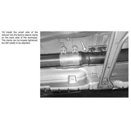 APR T304 Stainless Steel Reducer - 76mm to 60mm (3in to 2.36in)