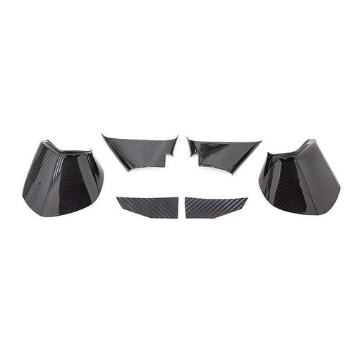 OLM LE Dry Carbon Fiber Lower Mirror Mount Cover - 15 WRX STI 15-17 Crosstrek 15-16 Impreza