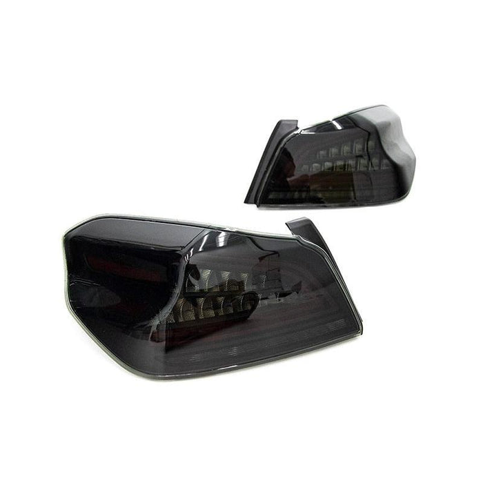 OLM Spec CR Tail Lights (Smoked Lens Black Base) - 2015-2021 Subaru WRX STI