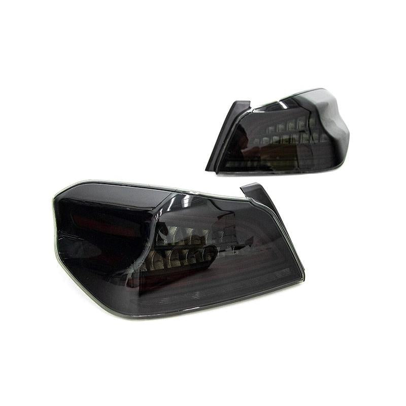 OLM Spec CR Tail Lights (Smoked Lens Black Base) - 2015-2021 Subaru WRX STI