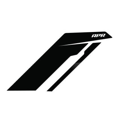 APR Sideburn Stickers - Black APR/Black Stripe (Pair)