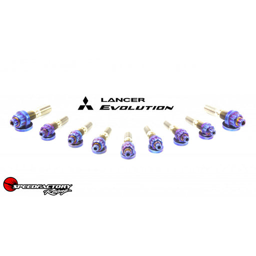 SpeedFactory Titanium Exhaust Manifold Stud Kit - Mitsubishi EVO/4G63 Engines 1995+