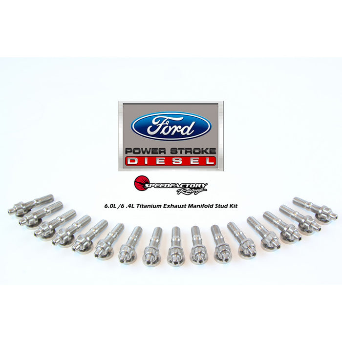 SpeedFactory Ford Diesel (6.0L / 6.4L Engines) Titanium Exhaust Manifold Stud Kit