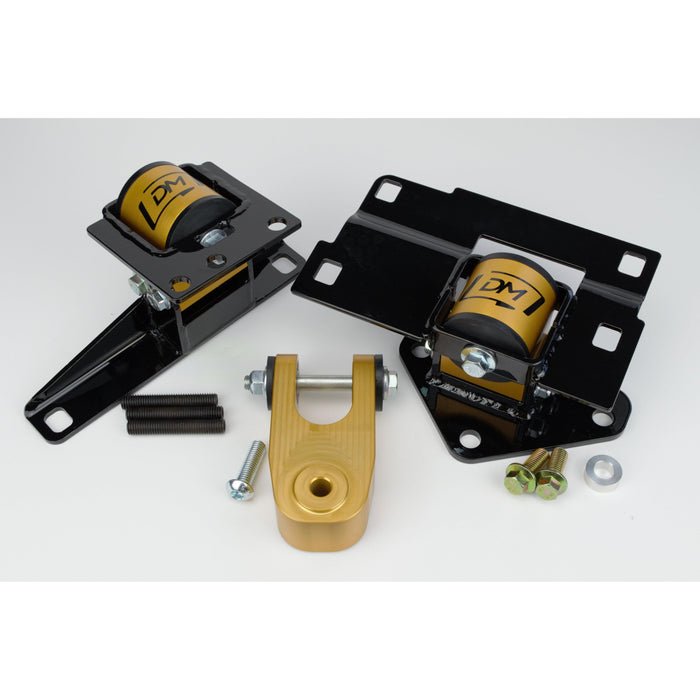 Damond Motorsports-Focus ST/RS Full Motor Mount Set-Gold-Black-Race at Damond Motorsports