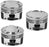 Manley 94-01 Acura Integra GSR (B18C1) 81mm STD Bore 12.5:1 Dome Piston Set with Rings