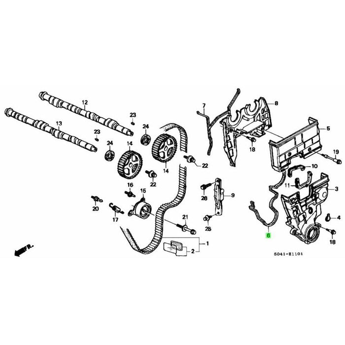 Honda Genuine Timing Cover Seals A (Top) and B (Bottom)