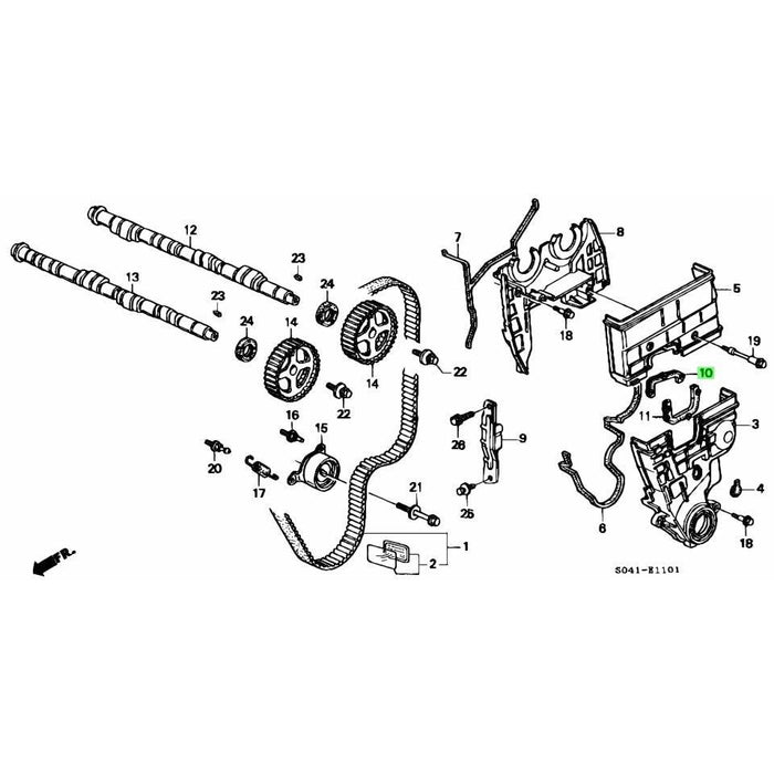 Honda Genuine Timing Cover Seals A (Top) and B (Bottom)