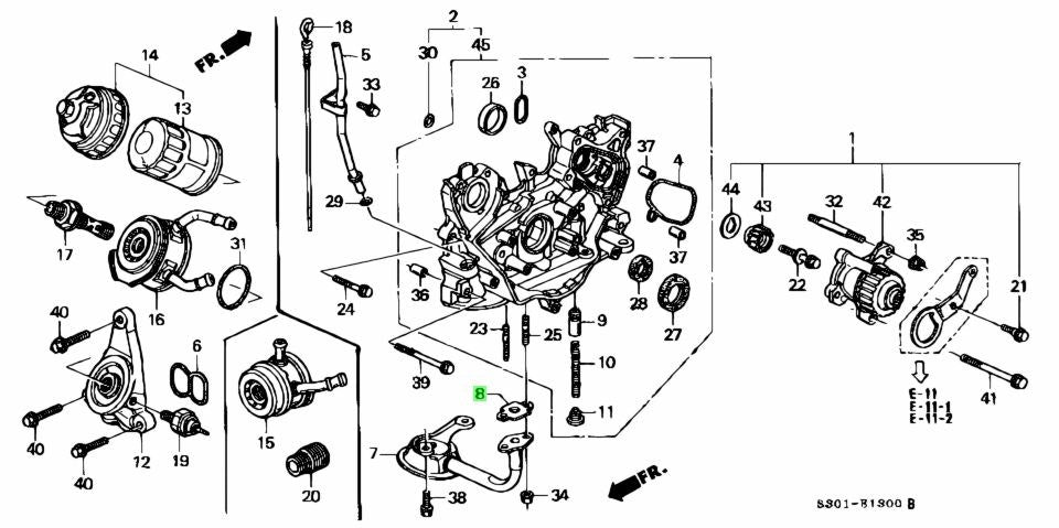 Honda Genuine Oil Strainer Gasket - F and H Series