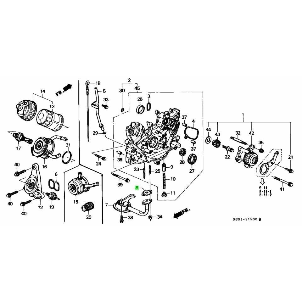 Honda Genuine Oil Strainer Gasket - F and H Series