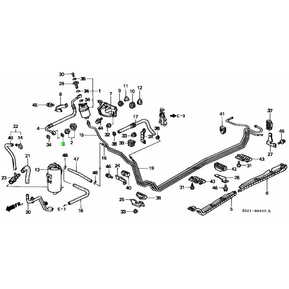 Honda Genuine - Fuel rail Damper - B Series