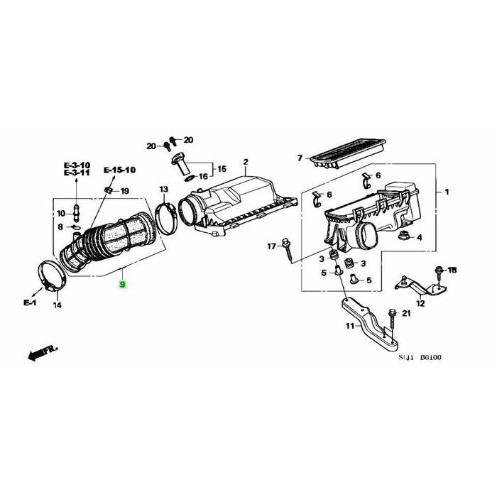 Honda Genuine Stepwgn Air Intake Tube