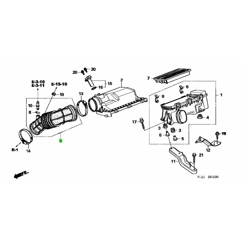 Honda Genuine Stepwgn Air Intake Tube