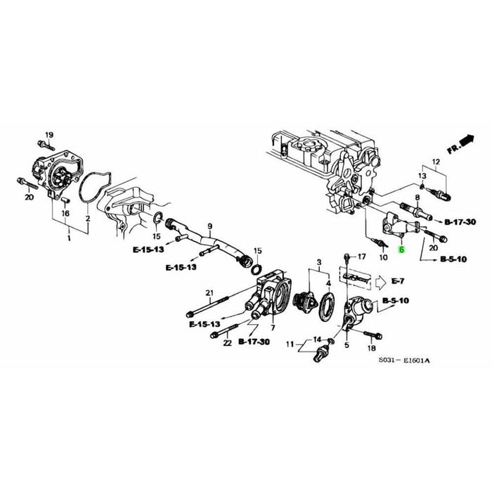 Honda Genuine Water Outlet Cover