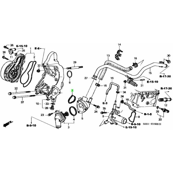 Honda Genuine - K series Thermostat Case Seal