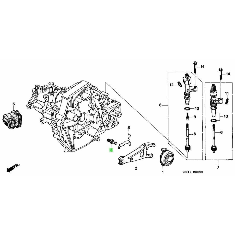 Honda Genuine - D Series S40  Clutch Release Fork Bolt/Pivot