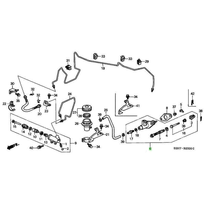 Honda Genuine Clutch Master Cylinder HR-V  D16W